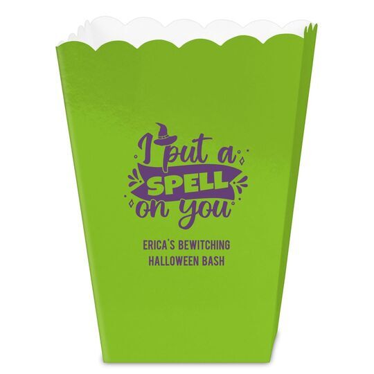 I Put A Spell On You Mini Popcorn Boxes